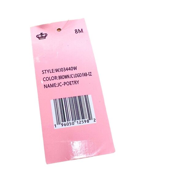 Juicy Couture Poetry Womens Logo Brown Brown Point Toe Flat Sling Back Size 8M - Picture 12 of 13